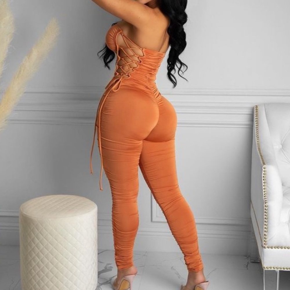 Burnt Orange Jumpsuit
